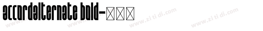 accordalternate bold字体转换